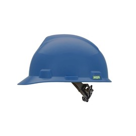 MSA V-Gard One Touch Suspension Cap Style Hard Hats - Blue