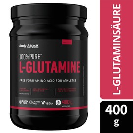Body Attack 100% Pure L-Glutamine, 1er Pack (1 x 400g)
