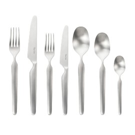 Robert Welch Bergen Satin, 7 Piece Cutlery Place Setting. Made from Stainless Steel. Dishwasher Safe.