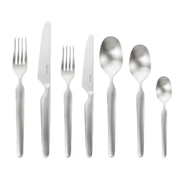 Robert Welch Bergen Satin, 7 Piece Cutlery Place Setting. Made from Stainless Steel. Dishwasher Safe.