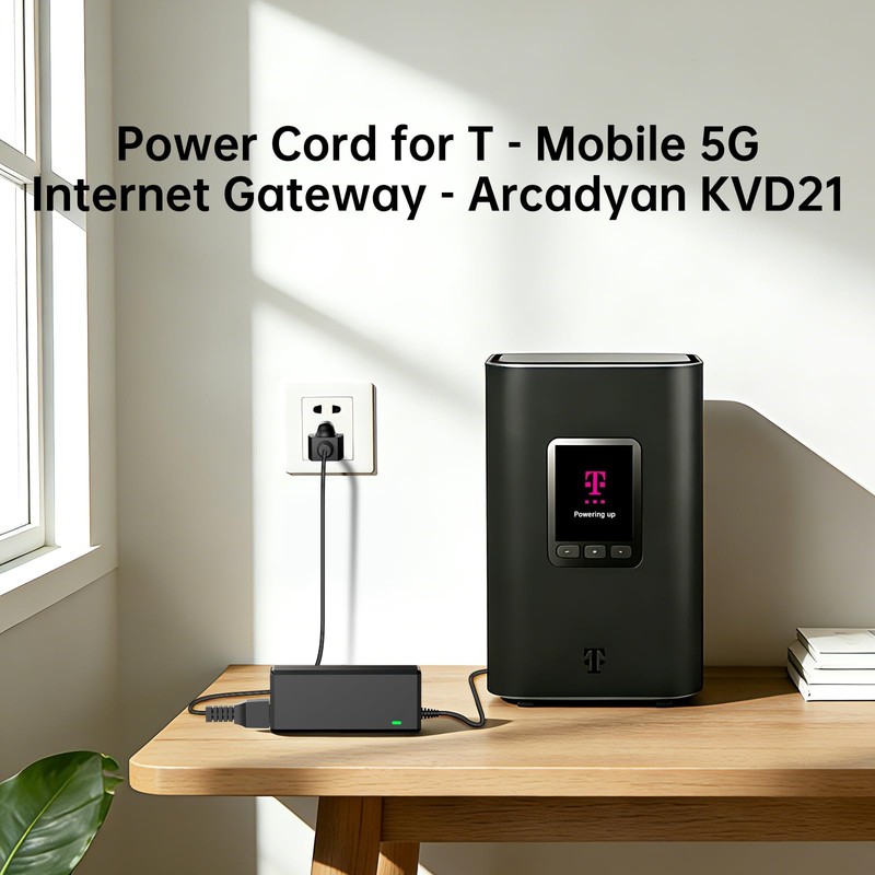 65W Power Cord for T-Mobile 5G Internet Gateway, AC Adapter
