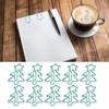 100pcs Paper Clips Prevent Slip Cute Christmas Tree Shaped Decorative