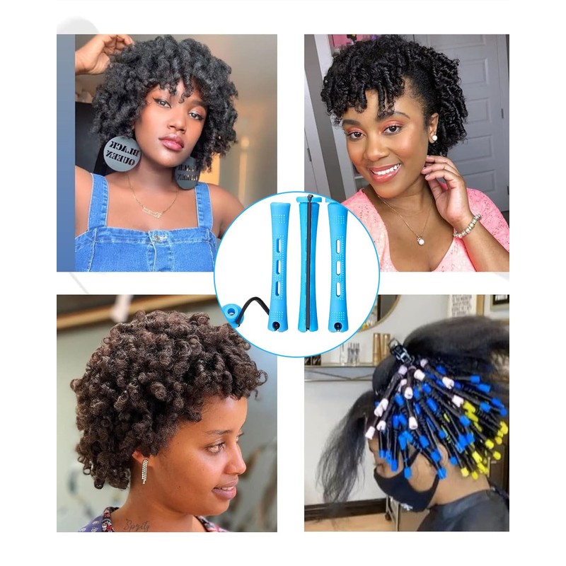 YATEICBC Pack of 40 Small Perm Curlers, 0.35 Inch Perm