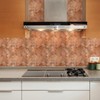 Yipscazo 10 Sheets Retro Copper Herringbone Peel and Stick Backsplash
