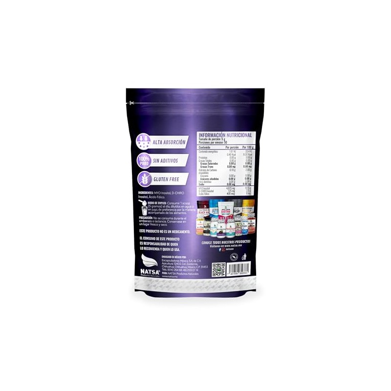NATSA Myo & D-Chiro Inositol 40:1 250 g