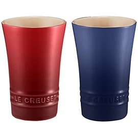 Le Creuset Slim Tumbler Set of 2 Cerise&Cobalt-Bridal Box