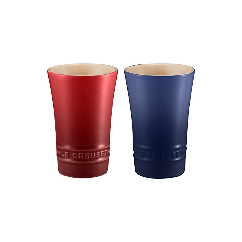 Le Creuset Slim Tumbler Set of 2 Cerise&Cobalt-Bridal Box