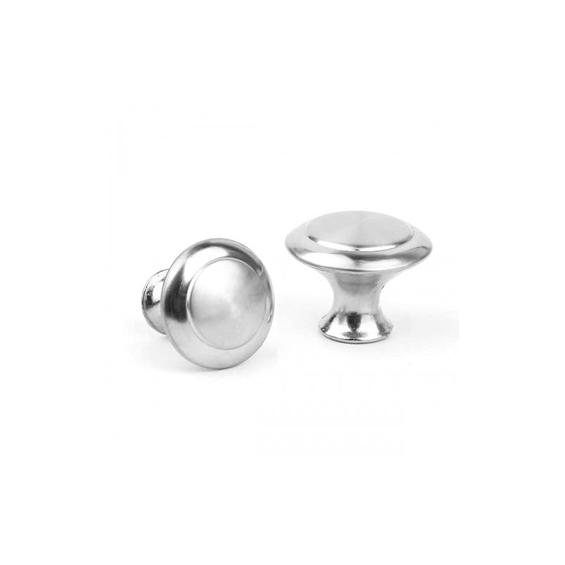AvoDovA 12PCS Round Cabinet Knobs, Cabinet Hardware Knob, Stainless Steel