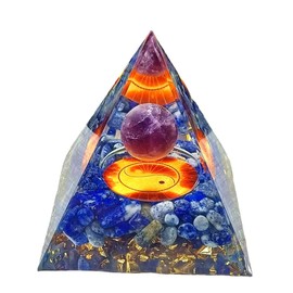 ycyingcheng Healing Crystals Tower, Energy Quartz Crystals Positive Energy Generator Protection Crystal Pyramid Stones, 6CM