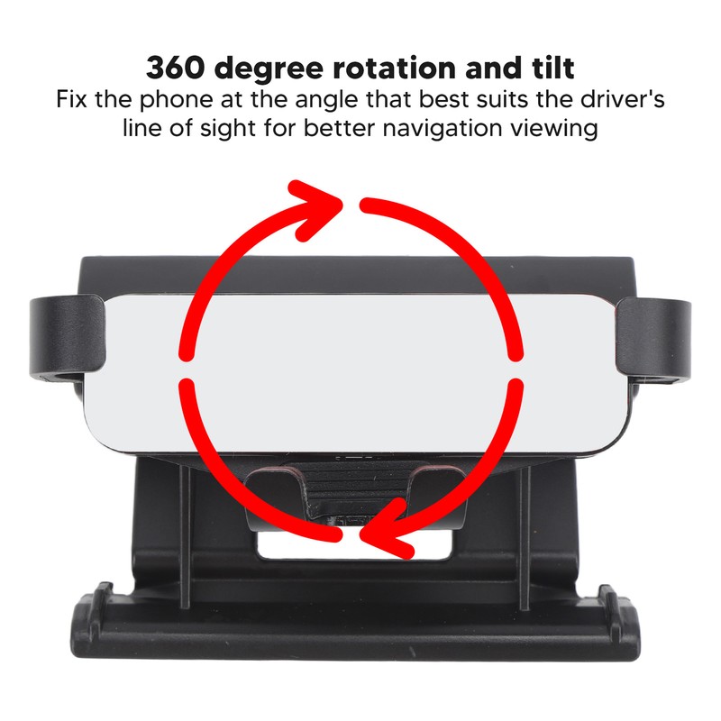 Air Vent Mobile Phone Holder Black High Stability Car Phone