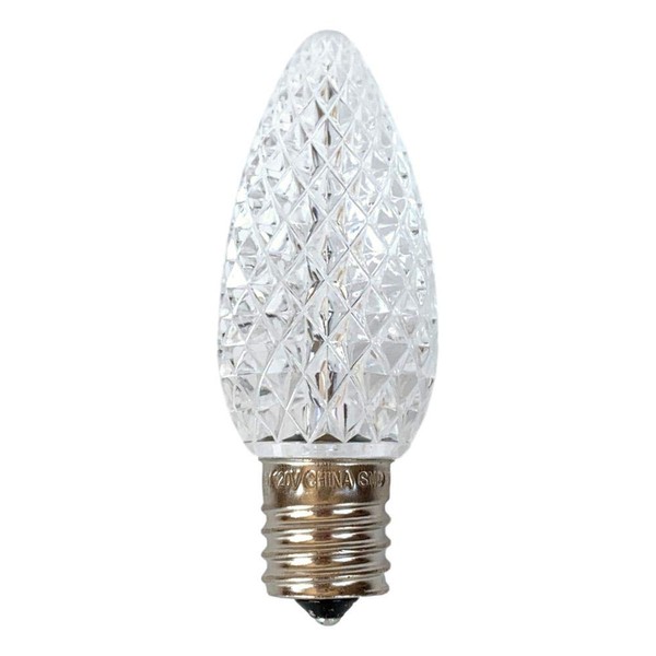 EZLS C9 Faceted Warm White LED Bulb - C9 Warm