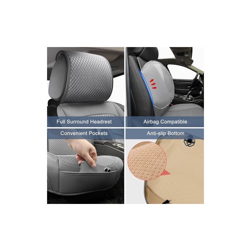 Ventilated Cooling Car Seat Cover for Summer, 3D Air Mesh
