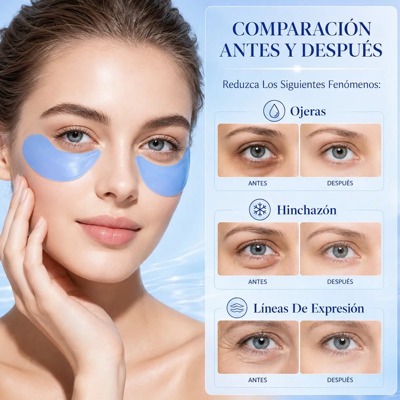 60pcs2 Parches Hidrogel Ojos Con Colágeno Todo Tipo De Piel