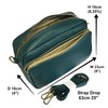 Handbag Bliss Womens Camera Bag Double Compartment Crossbody Shoulder Italian