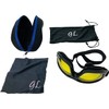 Yellow Motorcycle Riding Goggles: Night Vision Nighttime Riding Goggles"No Foam"