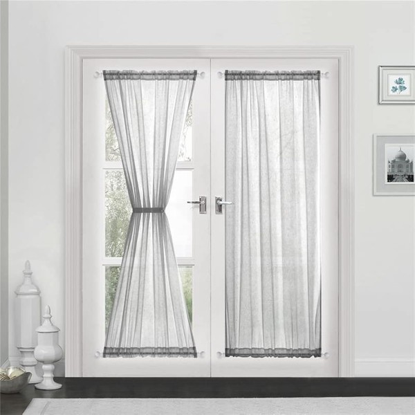 Devola Panel Curtain, Linen Look Curtain, Long Modern Plain Colour