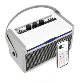 MOOER SD10i 10W Practice Guitar Amplifier Combo with Smart Effects App, Stero Sound Portable with LED Light, 49 Effects Types, 52 Amp Models, Loop, Drum Machine, Tunner (Grey)