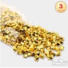 PMLAND Gold Acrylic Ice Rocks -550 Pcs 2.25 Quarts Bulk