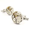 LBFEEL Cool Steampunk Cufflinks Watch Movement Cufflinks for Mens Shirt