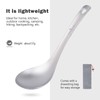 Boundless Voyage Titanium Long Handle Ladle Soup Spoon Thickeness Tableware