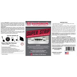 Lundmark Super Strip, Heavy-Duty Floor Stripper Concentrate Wax Remover, 1-Gallon, 3266G01-4