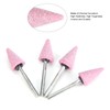 50 Pcs Grinding Bits Ceramic Triangular Cone Aluminum Oxide Grinding