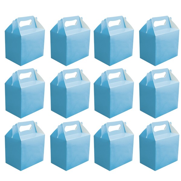 VALUE PACK 12 x Baby Blue Paper Lunch Box Going