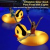 DeeprBetter Inflatable Duck Pool Float with Lights, Solar Pool Inflatables