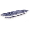Original Bunzlauer Keramik Servierplatte 37,4x13,4x3,0 cm, Dekor 120