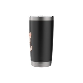 Curious Kawaii Cat Artwork. Minimal Pet Design. Stainless Steel Insulated Tumbler