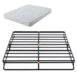 Dyonery 9 Inch Metal Box Spring with Quick Assembly, Sturdy Mattress Foundation, Strong Steel Metal Frame, Easy Assembly, Full