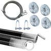 Heavy-Duty Double-Looped Garage Door Extension Springs Bundle 210 lb (White)
