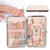 18Pcs/Set Stainless Steel Manicure Pedicure Nail Clipper Set Nail Grooming