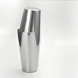 Stainless Steel Cocktail Shaker, Boston Shaker for Bartender, Practice and Bar (Silver)