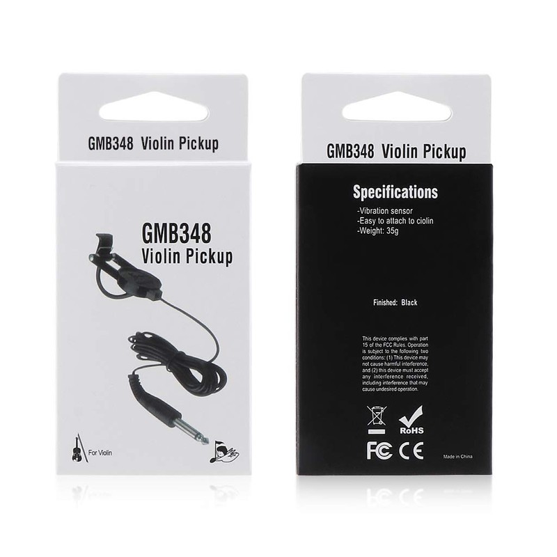 Alnicov WCP-60V Violin Pickup Violin with 6.35mm Jack Plug 2.5m
