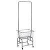 ALIMORDEN Laundry Cart with Clothes Rack, Rolling Laundry Butler with