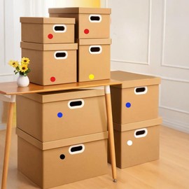 1000 Pcs Dot Stickers 1 Inch Circle Round Coding Labels, Color Sticky Dots Yard Sale Plain Stickers for Office, Shop Home Office Marking (Red)