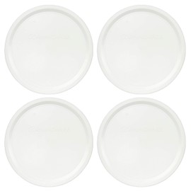 Corningware F-24-PC French White 24oz Plastic Replacement Lid - 4 Pack