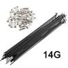 SENQI 36pcs 14G J Bend Bicycle Steel Spokes 170mm-290mm W/Nipples
