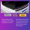 GZRUICA Rear Bumper Protector Guard Trunk Rubber Protection Strip Rubber