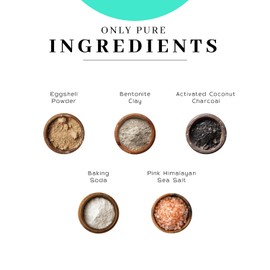 Vanman’s - Miracle Tooth Cleaning Powder Toothpaste (3 Pack) - Fluoride-Free Whitening Tooth Powder with Coconut Charcoal, Eggshell Powders - Remineralizing Toothpaste - 2.2 Ounce