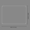 Clear Acrylic Magnetic Monthly and Weekly Planning Board for Fridge