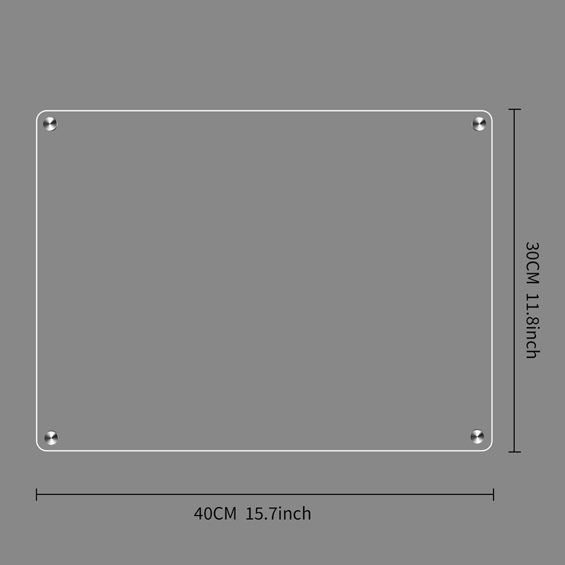 Clear Acrylic Magnetic Monthly and Weekly Planning Board for Fridge
