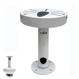 6 inches Ceiling Mount Bracket,Indoor Outdoor Security Camera Wall Mount, Metal Bracket, Junction Box Cable Management,Junction Box 20CM Pole Mount fit Security Camera (200MM PQ)