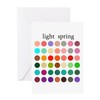 CafePress Color Analysis Card Light Spring Folded Greeting Card Glossy