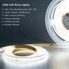 KXZM 24V COB LED Strip Light Cool White 6000K 2400LEDs