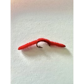 Unbranded 12 San Juan Worm Fly Fishing Trout Flies Size 16 several colors available - Red
