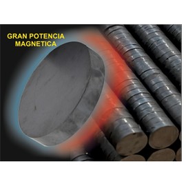 Imanes. Ferrita de gran potencia. 15 mm de diametro por 3mm de altura. PAQ 50 piezas