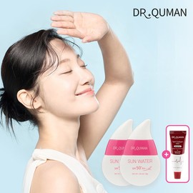 Dr. Qumen [Latest Release] Dr. Qumen Sun Water Sunscreen 30g x 2 + [Free Gift] Collagen Pack 30g x 1 / [최신상] 닥터큐먼 썬워터 자외선 차단제 30g 2개 + [사은품]콜라겐팩 30g 1개