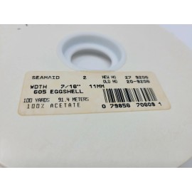 Lion NEW VTG Lion Sea Maid Eggshell Acetate Craft Ribbon 7/16" x 100 YDS Roll No. 2